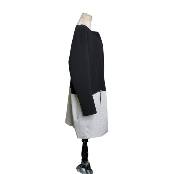 METAPHOR Black Cream Retro Remix Color Blocked Coat Size XL - Picture 14 of 14